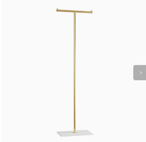 Freestanding Metal Coat Rack with Base, Modern Garment Hanger Stand, Heavy Duty Clothes Organizer for Entryway Bedroom Home Decor