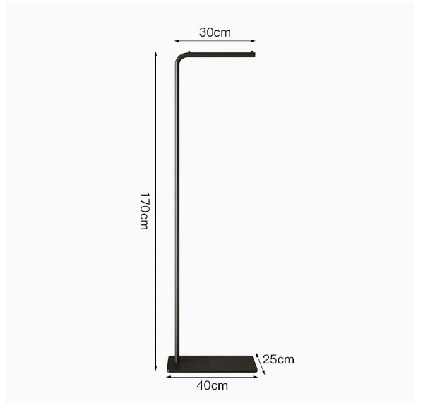 Freestanding Metal Coat Rack with Base, Modern Garment Hanger Stand, Heavy Duty Clothes Organizer for Entryway Bedroom Home Decor