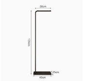Freestanding Metal Coat Rack with Base, Modern Garment Hanger Stand, Heavy Duty Clothes Organizer for Entryway Bedroom Home Decor