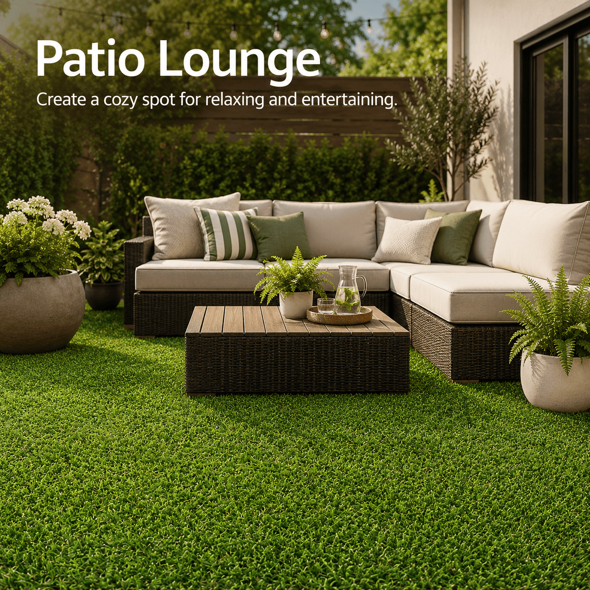 Four-color Autumn Artificial Grass, Realistic Synthetic Turf Mat for Garden Yard Patio Landscape Decor