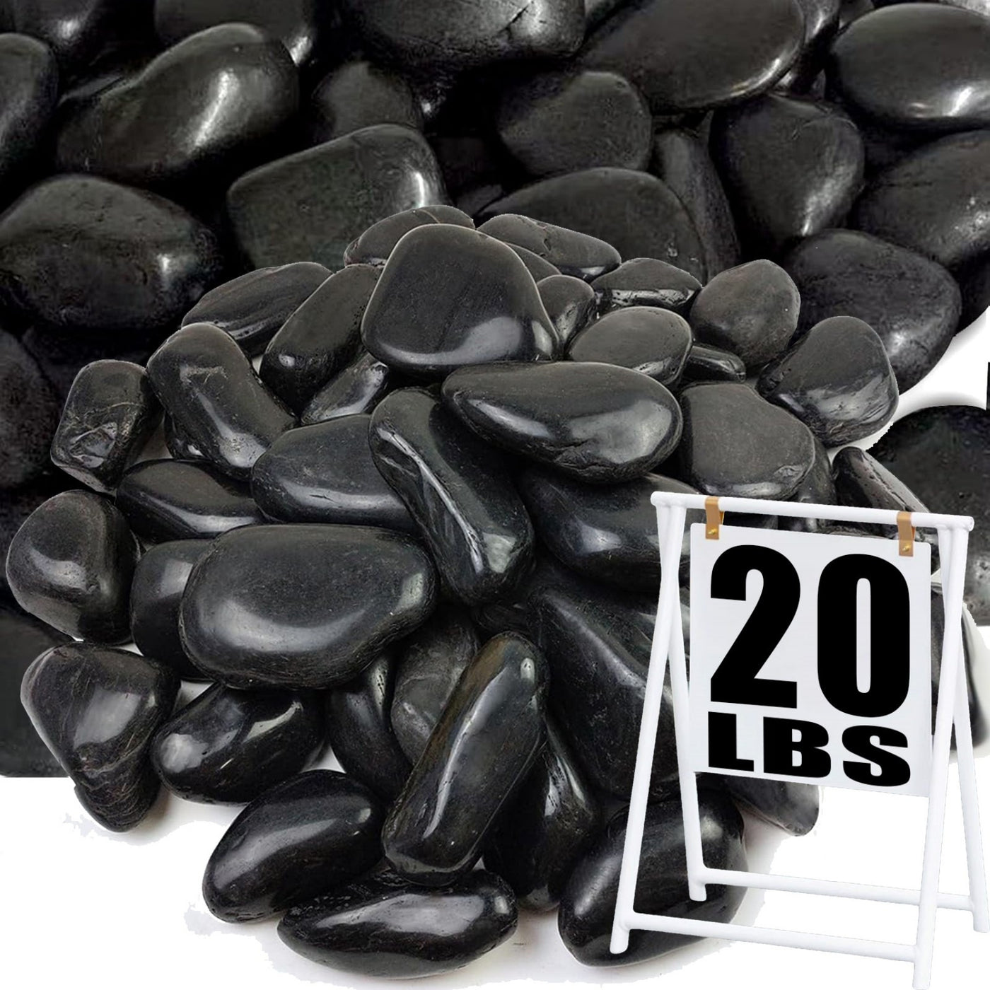 StoneCreek River Stones | Decorative Garden Stones for Plant Beautification | Polished Gravel for Home Decor, Vases, Succulents, Flower Beds & Fish Tanks