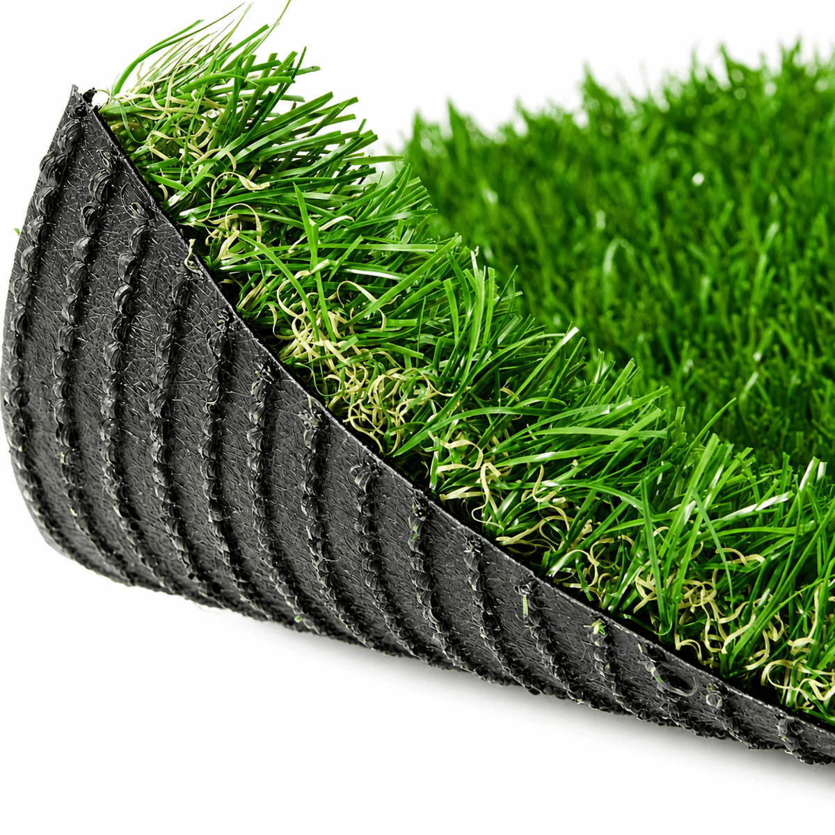 6FT x 18FT Artificial Grass Turf, 0.8in Thick Synthetic Turf Roll with Thickened Backing, Drainage Holes & Installation Accessories, Easy-Care Low-Cost Maintenance Fake Grass for Dogs, Patio, Poolside, Backyard, Porch, Garden & Pet Area