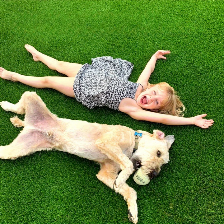 2cm Two-Tone Spring Artificial Grass, Green Synthetic Turf Mat for Garden, Patio & Outdoor Decor