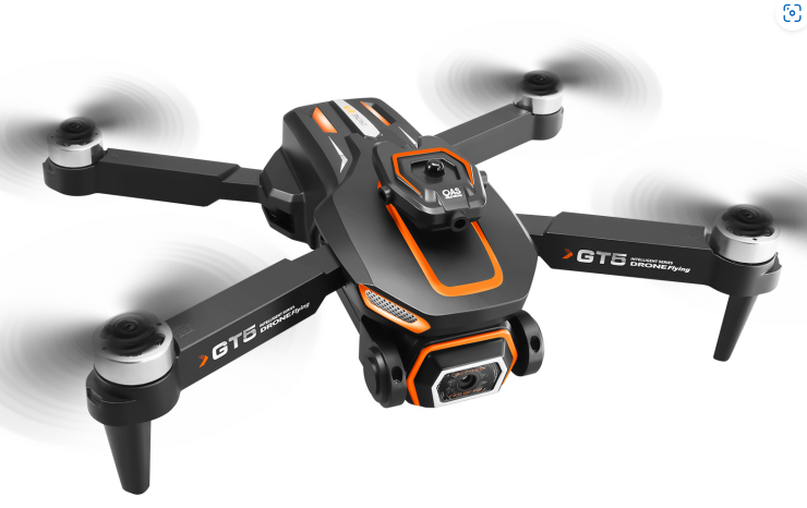 Professional 2K GPS Drone with Screen Remote, Follow Me Circle Fly, Brushless Foldable Quadcopter for Adults
