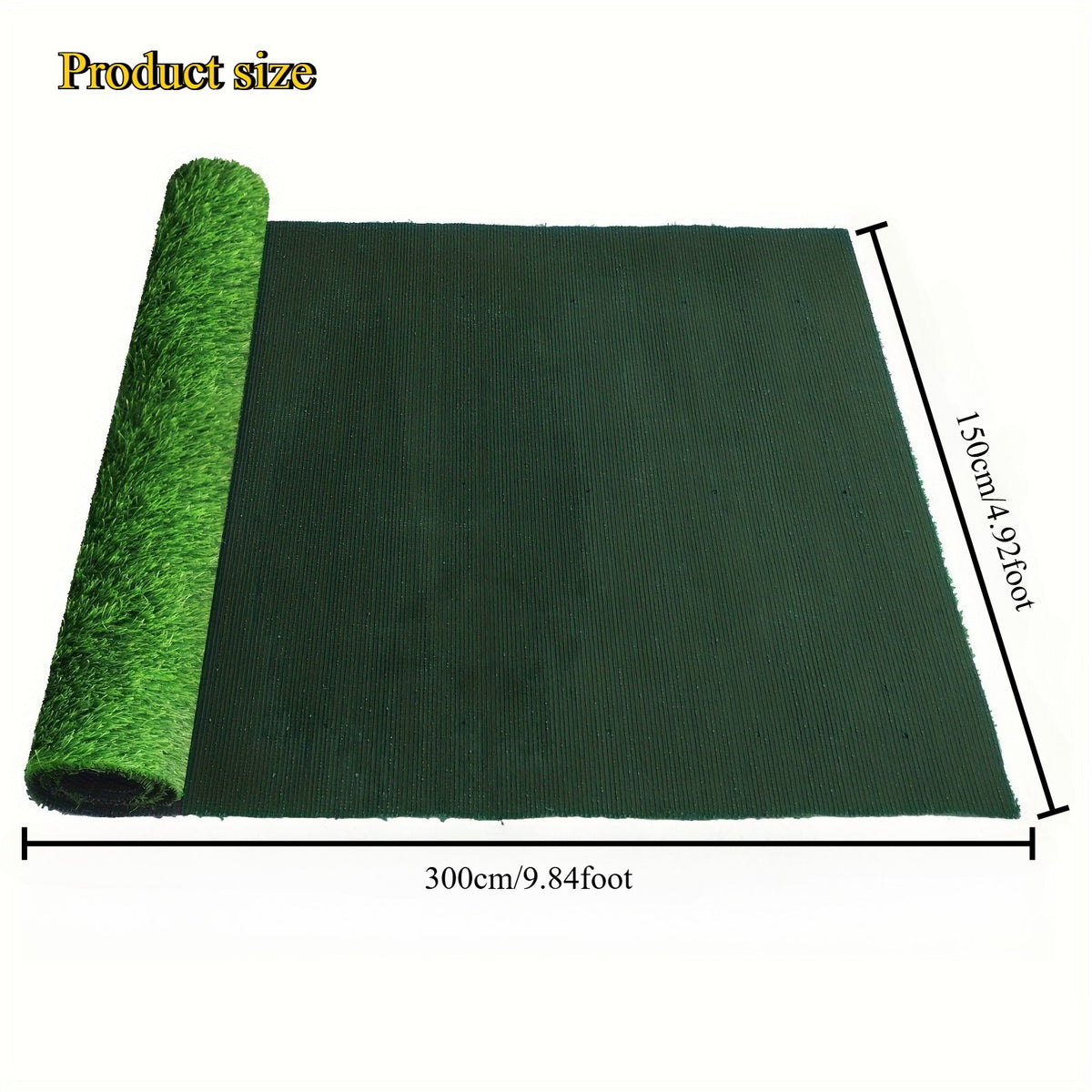 1.5cm Thick Weed Barrier Mat, Heavy Duty UV Resistant Anti-Grass Fabric for Garden Yard Farm Landscape