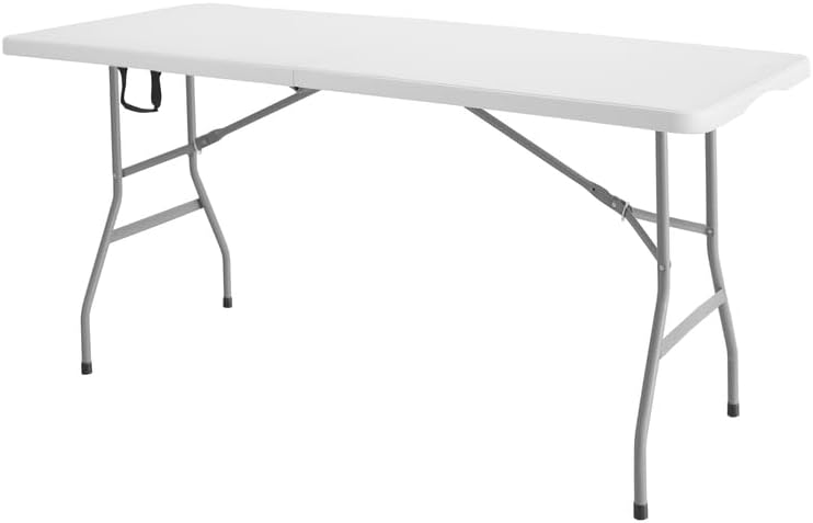 Folding Table & Folding Chair Set, Multipurpose Portable Foldable Desk Stool for Indoor Outdoor Party Picnic Banquet Event Home Office Furniture, Multiple Styles Available