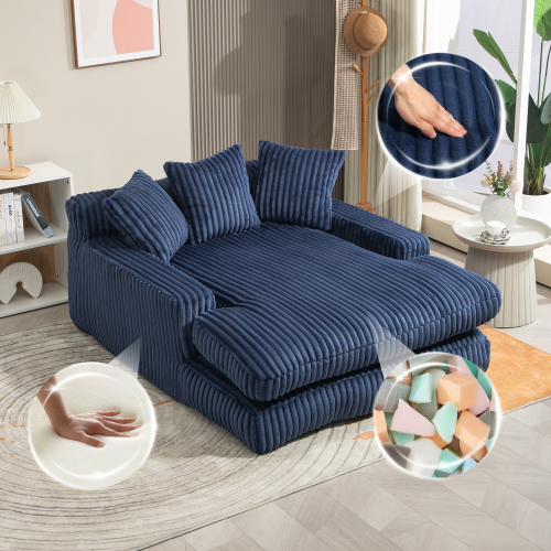 Fluffy Lazy Single Bean Bag Sofa Chair 15512563CM Soft Floor Lounge Couch for Bedroom Living Room Reading Corner