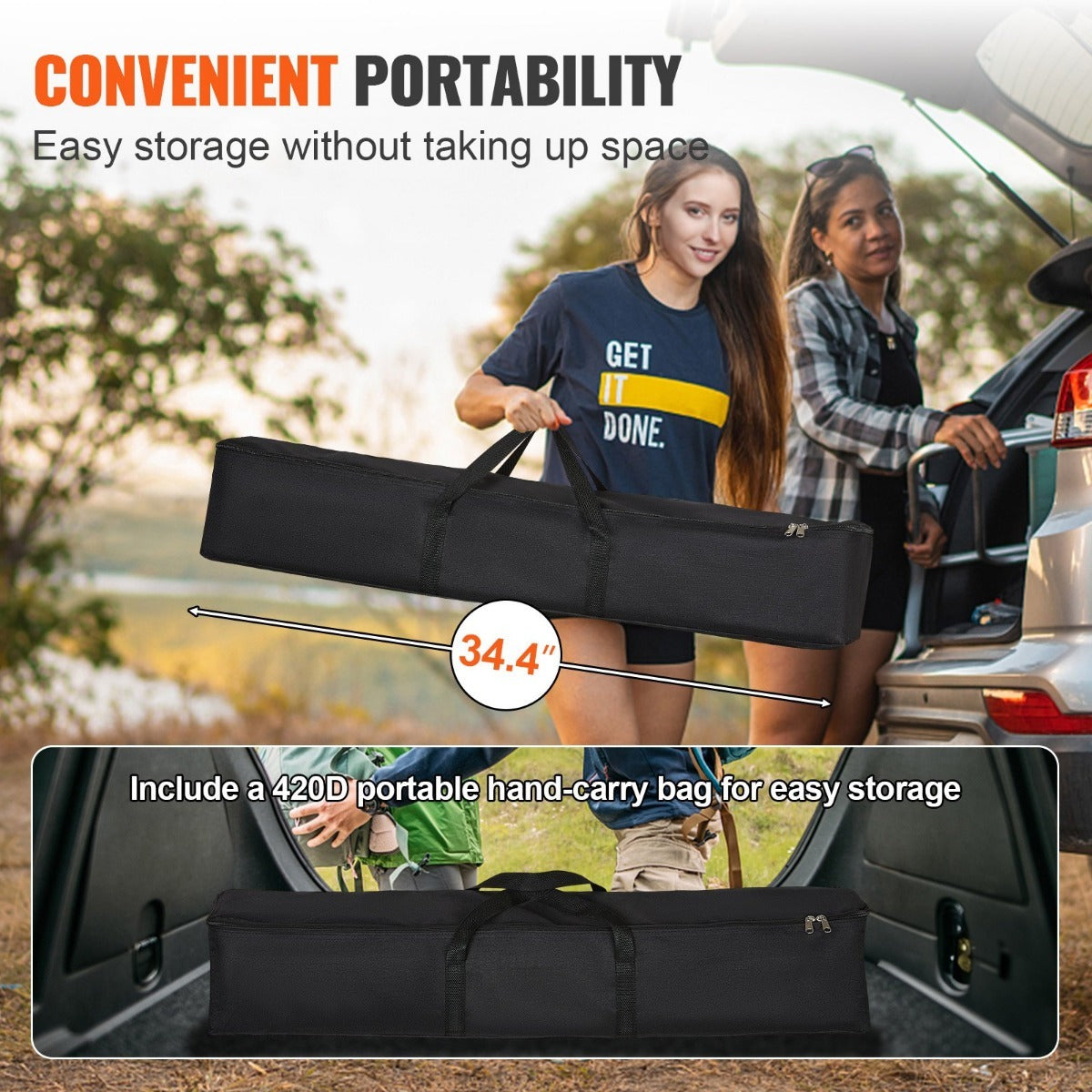 100/120/150 inch Projector Screen with Stand, 16:9 4K HD Portable Projection Screen for Indoor Outdoor Home Theater, Backyard Movie Night