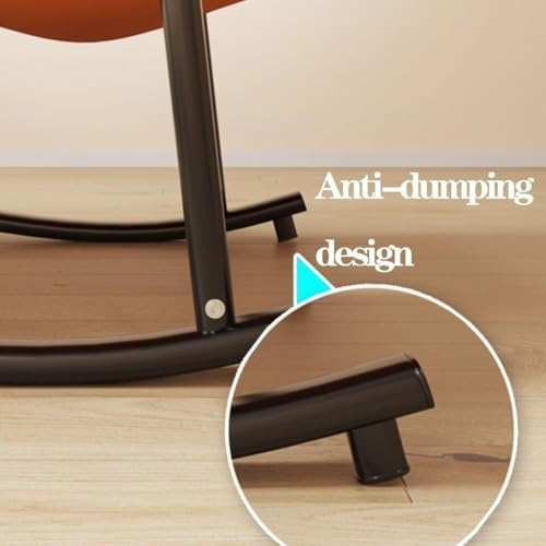 5-Position Reclining Modern Indoor Rocking Chair with Side Pocket