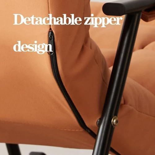 5-Position Reclining Modern Indoor Rocking Chair with Side Pocket