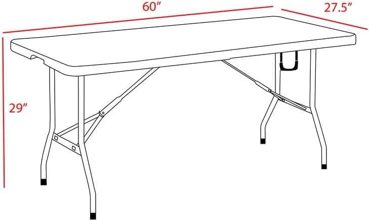 Folding Table & Folding Chair Set, Multipurpose Portable Foldable Desk Stool for Indoor Outdoor Party Picnic Banquet Event Home Office Furniture, Multiple Styles Available