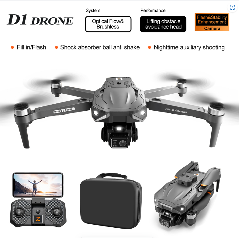 Professional 2K GPS Drone with Screen Remote, Follow Me Circle Fly, Brushless Foldable Quadcopter for Adults