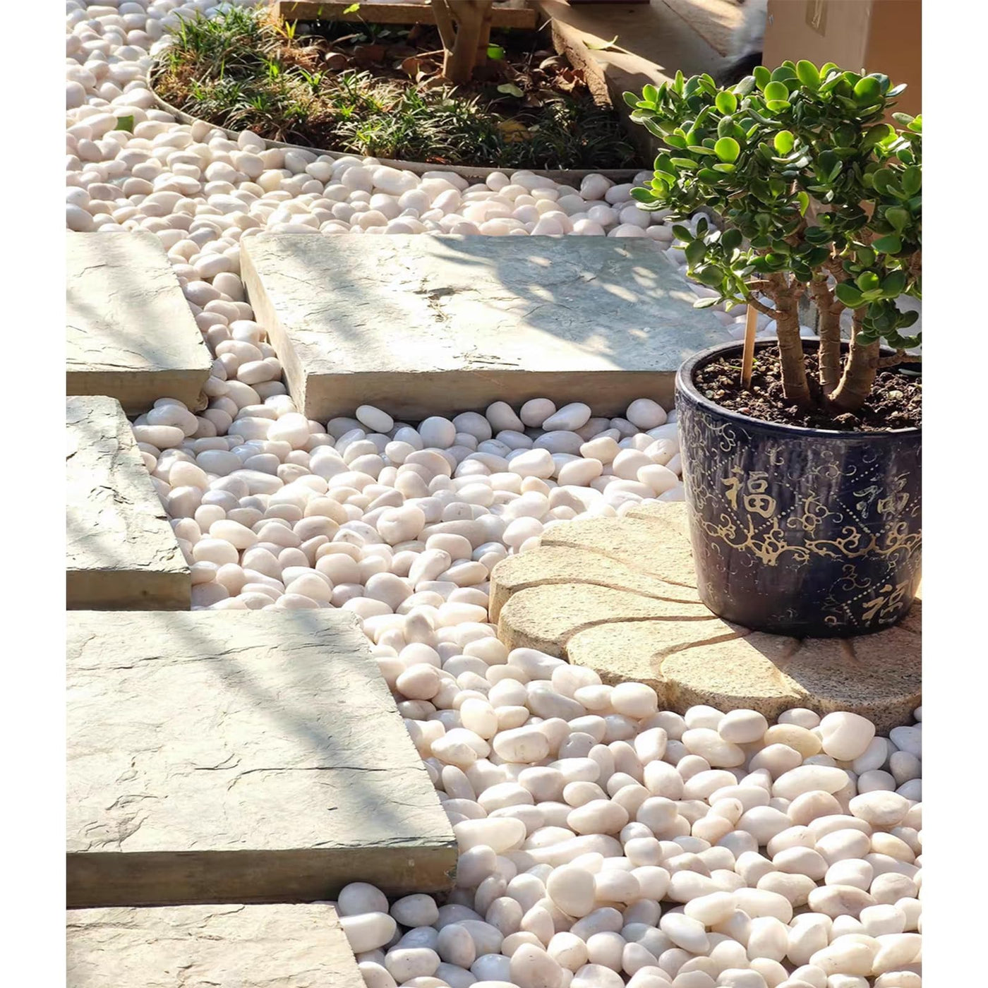 StoneCreek River Stones | Decorative Garden Stones for Plant Beautification | Polished Gravel for Home Decor, Vases, Succulents, Flower Beds & Fish Tanks