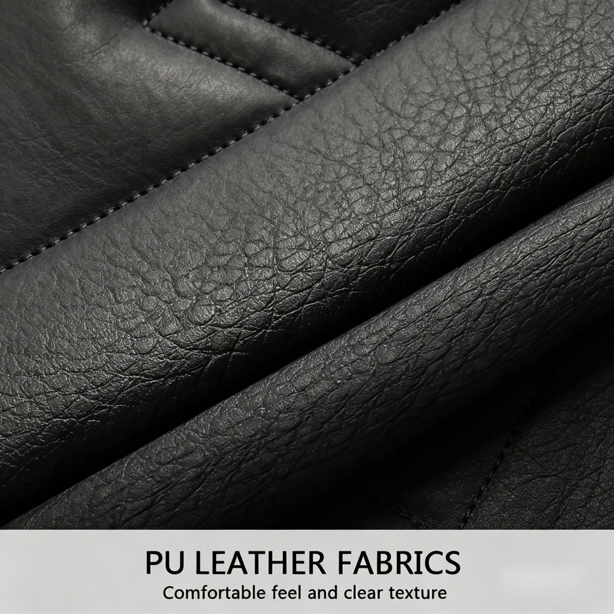 Universal Full Set 5 Car Seat Covers for 5-Seater Vehicles, Waterproof Faux Leather Auto Seat Cushion Protector, Multiple Styles Black Red Pink Blue Orange Gray Car Seat Covers Interior Decoration for Sedan SUV Van Pickup Truck