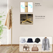 Freestanding Metal Coat Rack with Base, Modern Garment Hanger Stand, Heavy Duty Clothes Organizer for Entryway Bedroom Home Decor