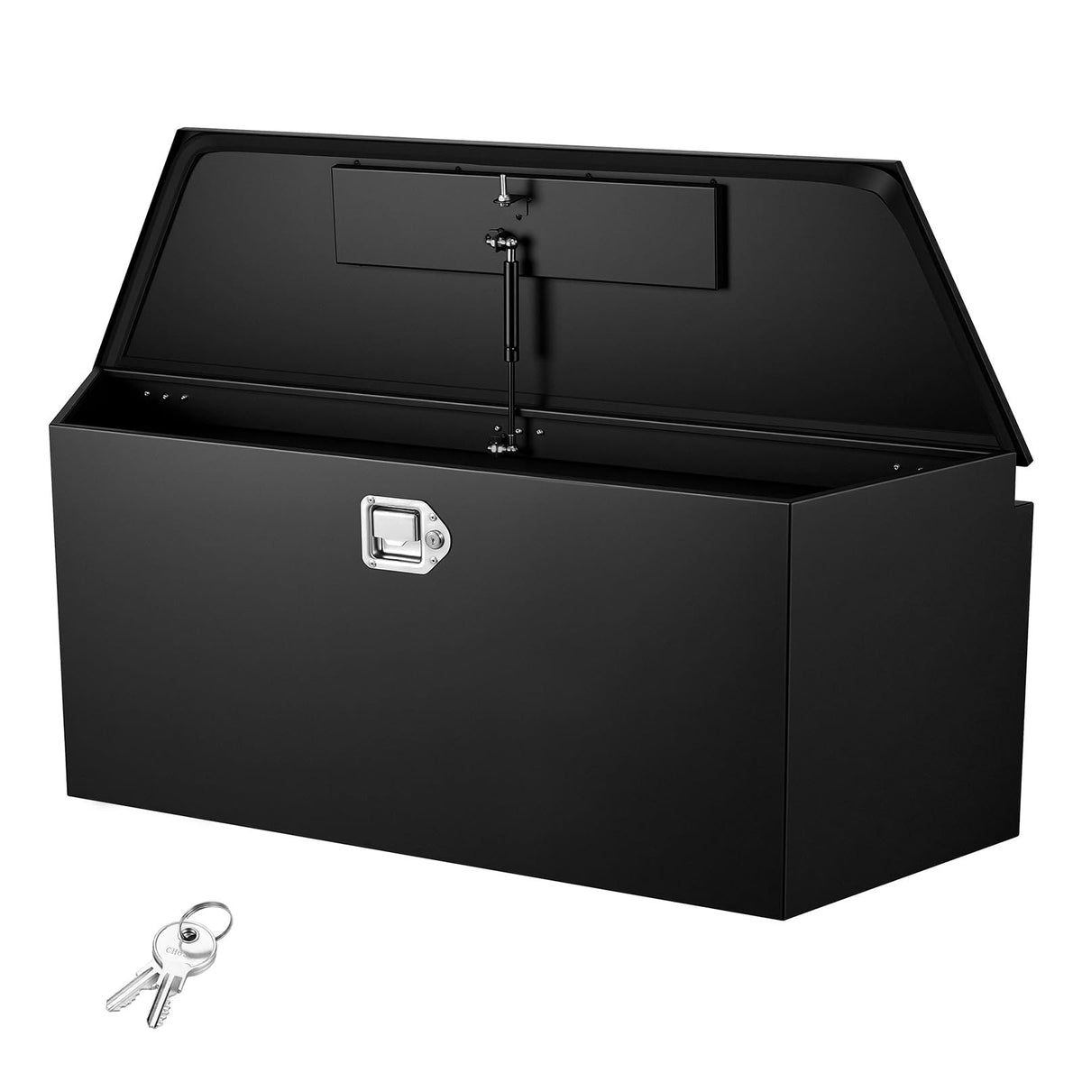 Trailer Tongue Tool Box, Heavy-Duty Carbon Steel Storage Box, Lockable Trailer Toolbox with 2 Keys for RVs, Campers, Flatbeds & Outdoor Gear