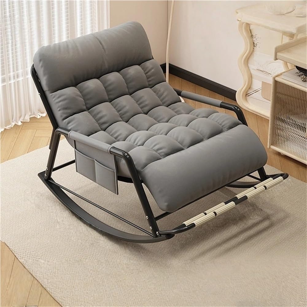 Indoor Outdoor Ergonomic Double Papasan Rocker, Oversized Chair with Cushion