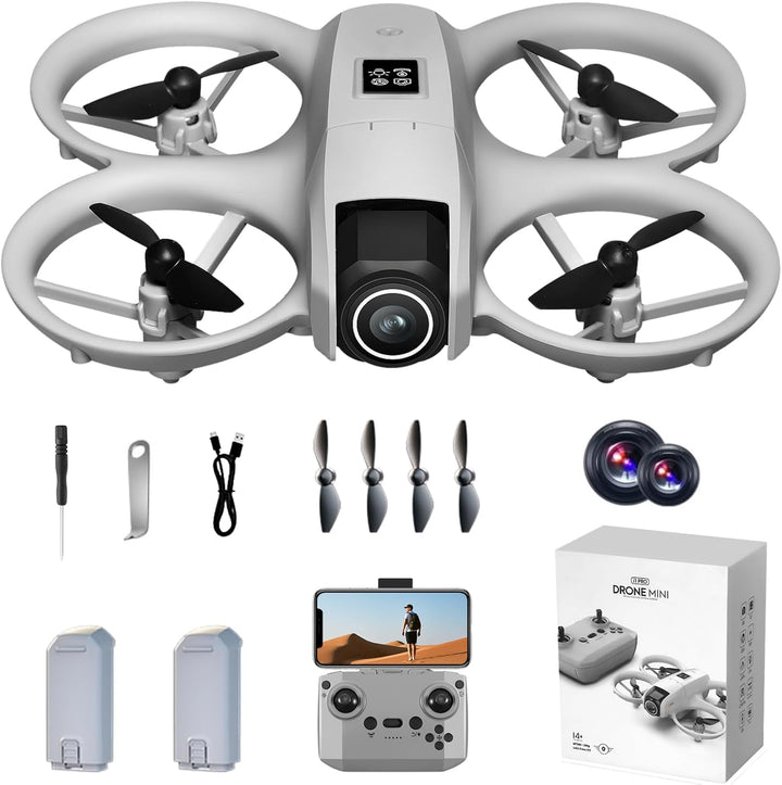 RC Drone with HD Camera for Beginners Adults, Under 249g Lightweight Mini Drones with Body Lights 360° Rolling One-Key Takeoff/Landing, Remote Control Quadcopter with Gesture Control Headless Mode, I1 Pro Mini RC Quadcopter Cool Aircrafts Indoor Small Hel