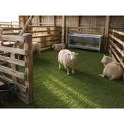 Artificial Grass Turf, 0.4/0.6/0.7 inch Pile Height Fake Grass Mat with Installation Kit, Durable Synthetic Grass for Patio, Garden, Dogs & Outdoor Decor