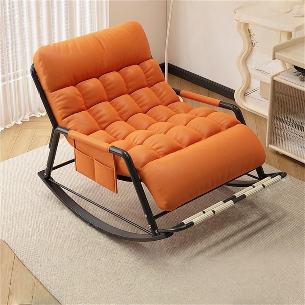 Indoor Outdoor Ergonomic Double Papasan Rocker, Oversized Chair with Cushion