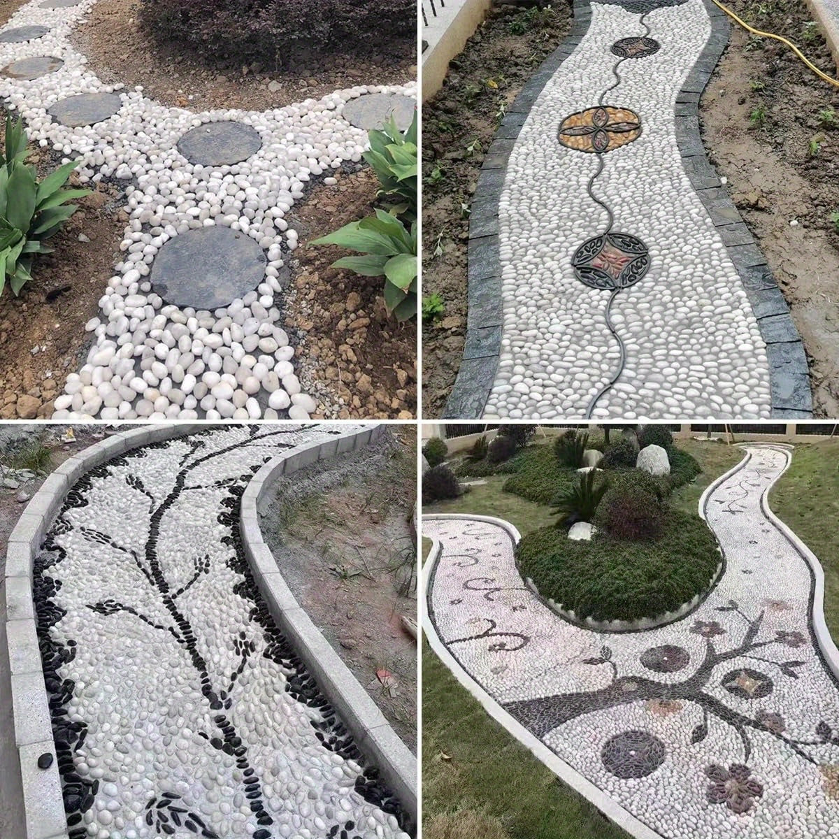 StoneCreek River Stones | Decorative Garden Stones for Plant Beautification | Polished Gravel for Home Decor, Vases, Succulents, Flower Beds & Fish Tanks