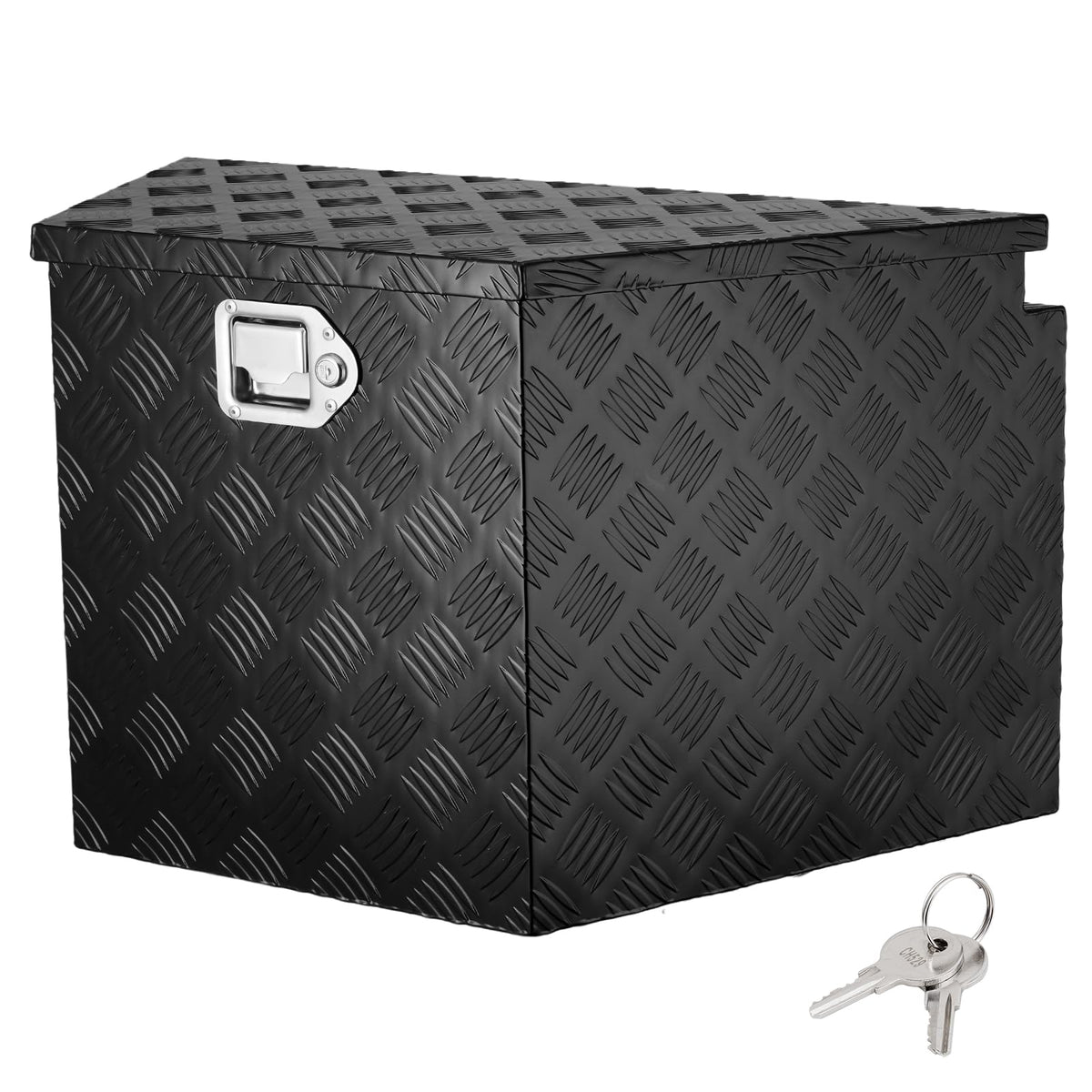 Trailer Tongue Tool Box, Heavy-Duty Carbon Steel Storage Box, Lockable Trailer Toolbox with 2 Keys for RVs, Campers, Flatbeds & Outdoor Gear