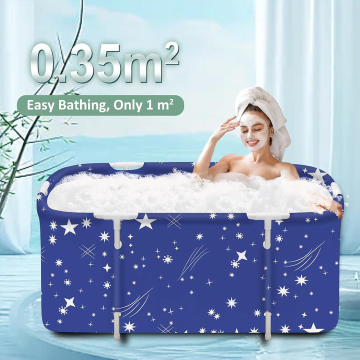 Portable Foldable Collapsible Soaking Bathtub for Travel & Camping