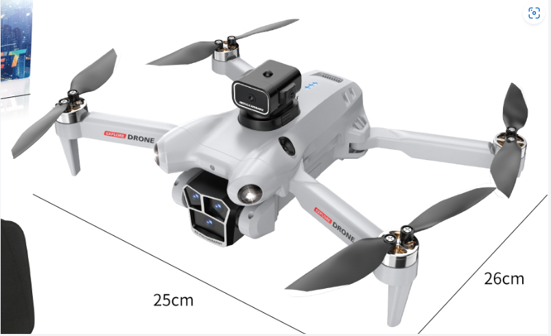 Professional 2K GPS Drone with Screen Remote, Follow Me Circle Fly, Brushless Foldable Quadcopter for Adults