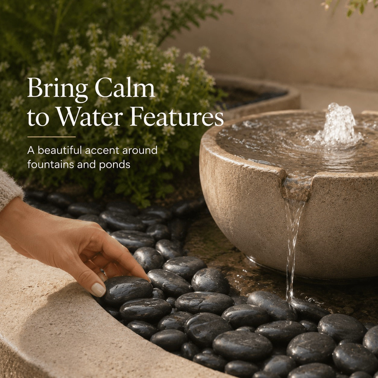 StoneCreek River Stones | Decorative Garden Stones for Plant Beautification | Polished Gravel for Home Decor, Vases, Succulents, Flower Beds & Fish Tanks