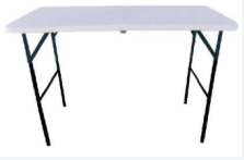Folding Table & Folding Chair Set, Multipurpose Portable Foldable Desk Stool for Indoor Outdoor Party Picnic Banquet Event Home Office Furniture, Multiple Styles Available