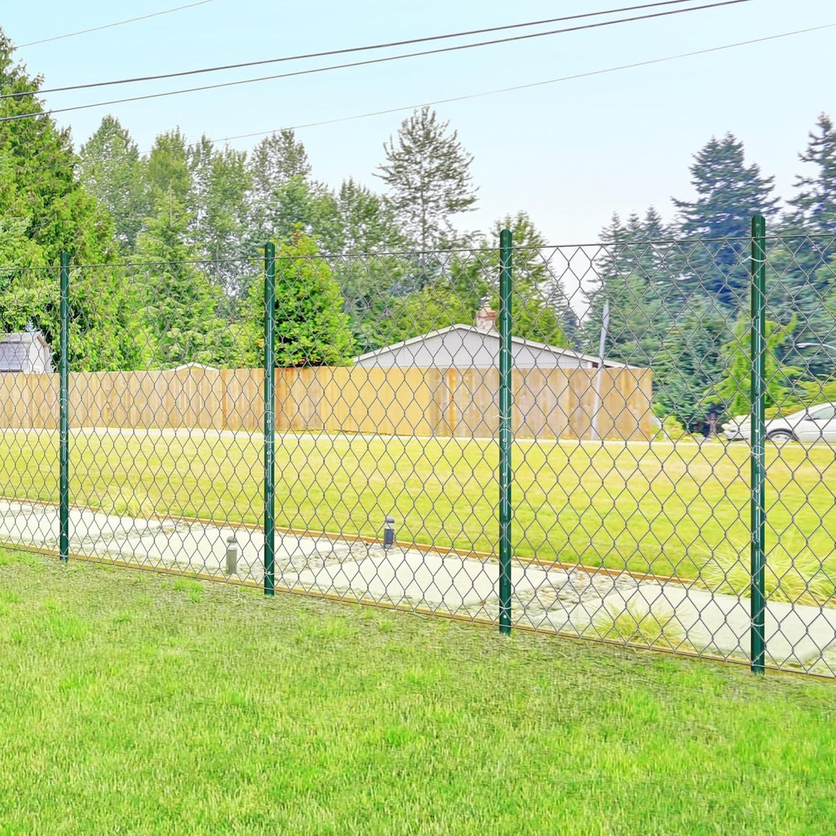 4/5/6/7FT Metal Fence Posts, 10-Pack Heavy Duty Green T-Posts for Outdoor Garden Fencing, Metal Fence Stakes for Outdoor Garden & Yard Fencing, Sturdy and Practical Design
