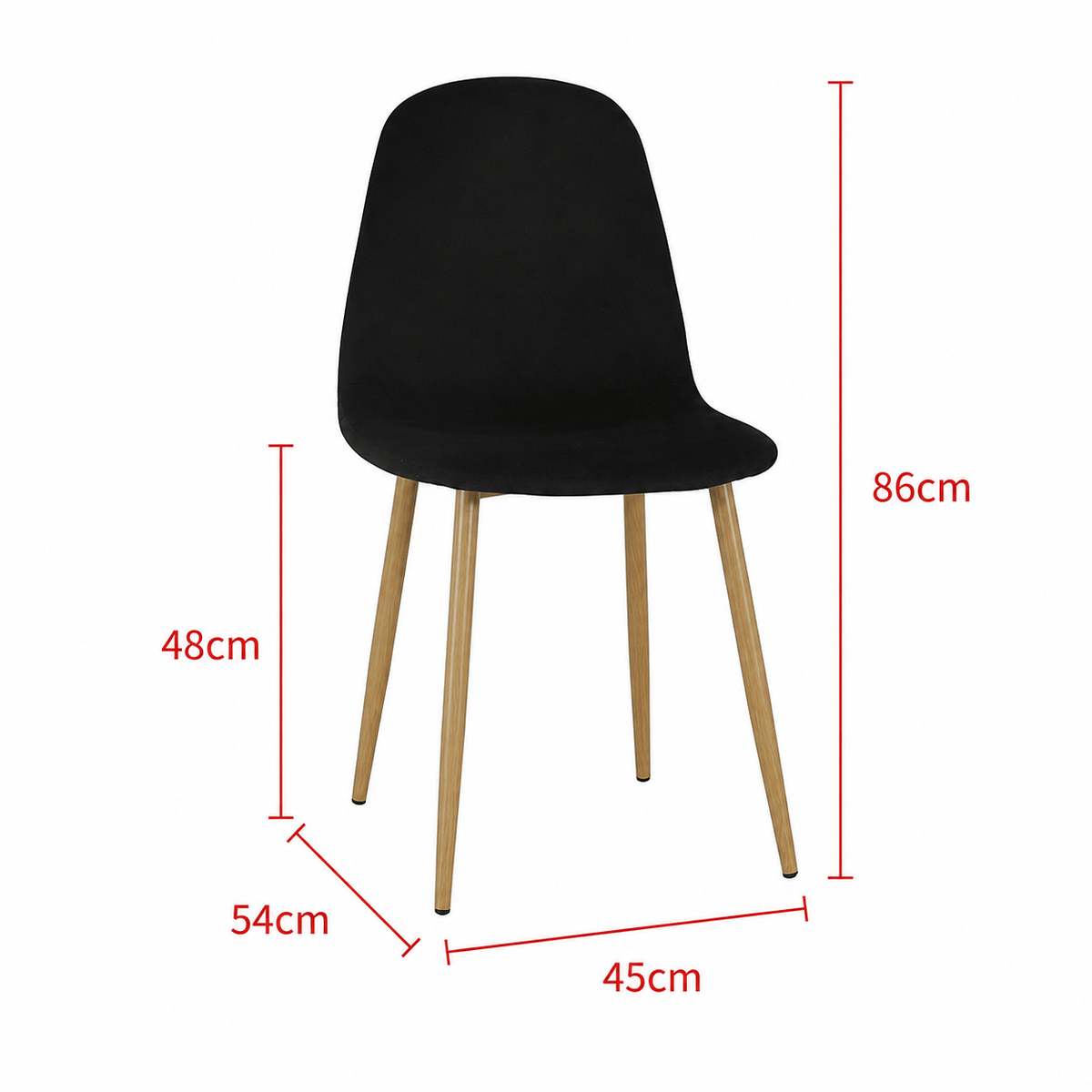 Mid-Century Fabric Dining Chairs 1/2/4, Gold Metal Legs Indoor & Outdoor