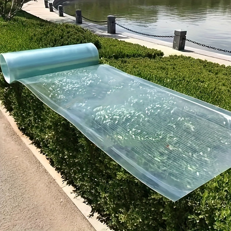 UV Protected Transparent Polycarbonate Film Roll, Waterproof Clear Plastic Panel for Greenhouse, Carport, Sunroom, Multiple Size Variants