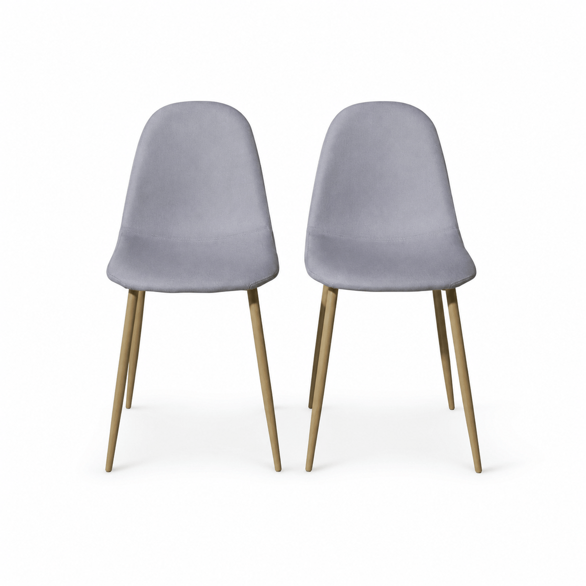 Mid-Century Fabric Dining Chairs 1/2/4, Gold Metal Legs Indoor & Outdoor