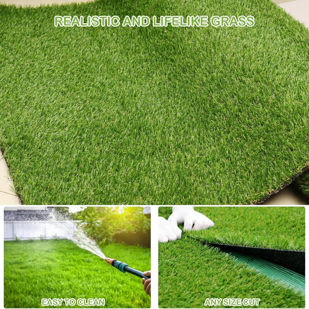 1.5cm Thick Weed Barrier Mat, Heavy Duty UV Resistant Anti-Grass Fabric for Garden Yard Farm Landscape
