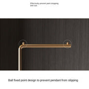 Freestanding Metal Coat Rack with Base, Modern Garment Hanger Stand, Heavy Duty Clothes Organizer for Entryway Bedroom Home Decor